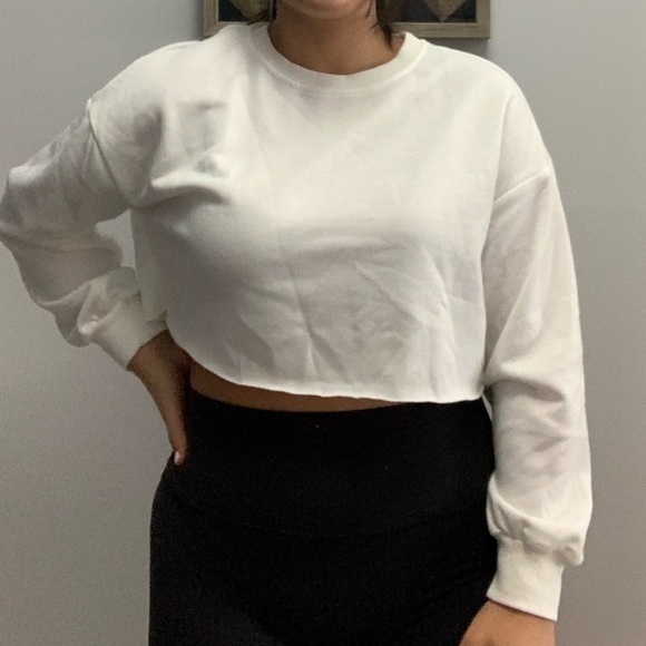 Shein cropped crew neck fleece Size M - Picture 1 of 2